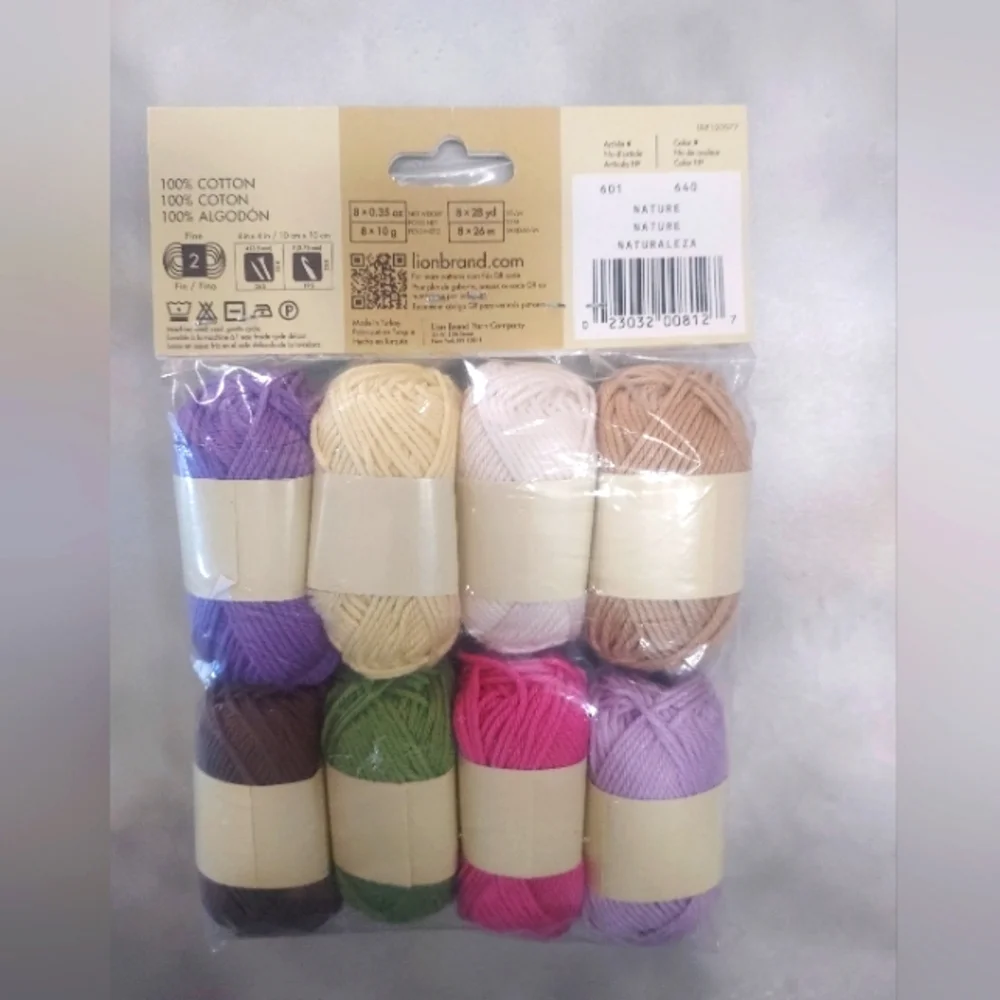 Lion 🦁 Brand Yarns Bonbons Cotton 8 Spring Colors
